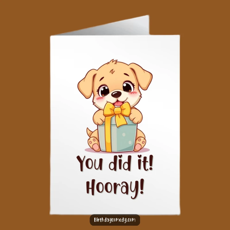 Free Printable Puppy Congratulations Card: Hilarious Downloadable Gift for Any Occasion