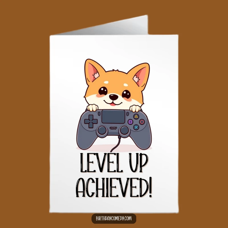 Free Printable Shiba Inu Congrats Card: Victory Game Downloadable Gift