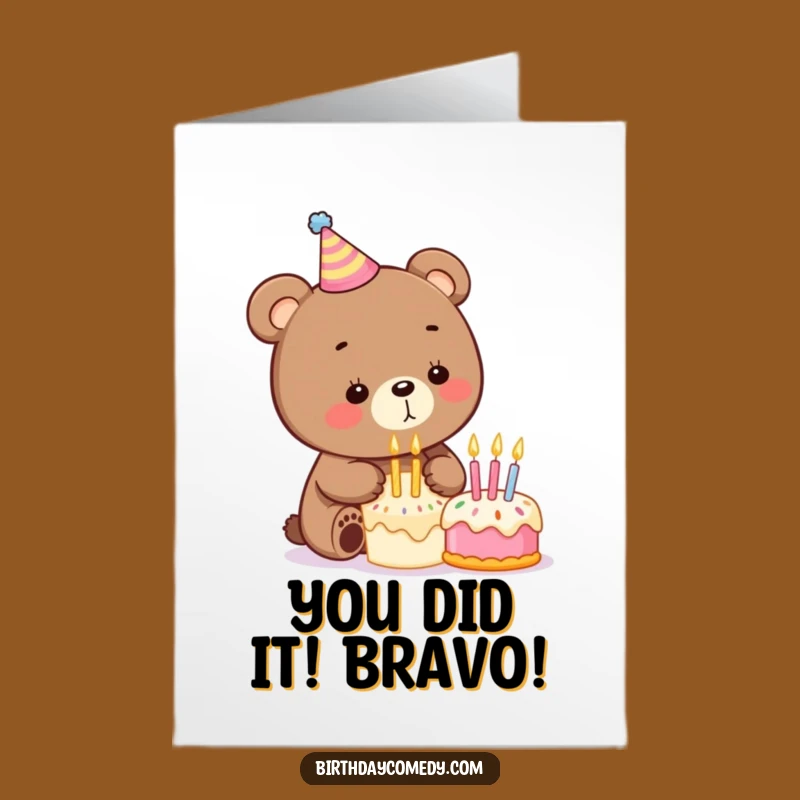 Free Printable Bear Congrats Card: Hilarious DIY Downloadable for Any Big Achievement
