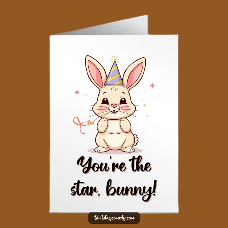 Free Printable Bunny Party Congrats Card - Downloadable Success!