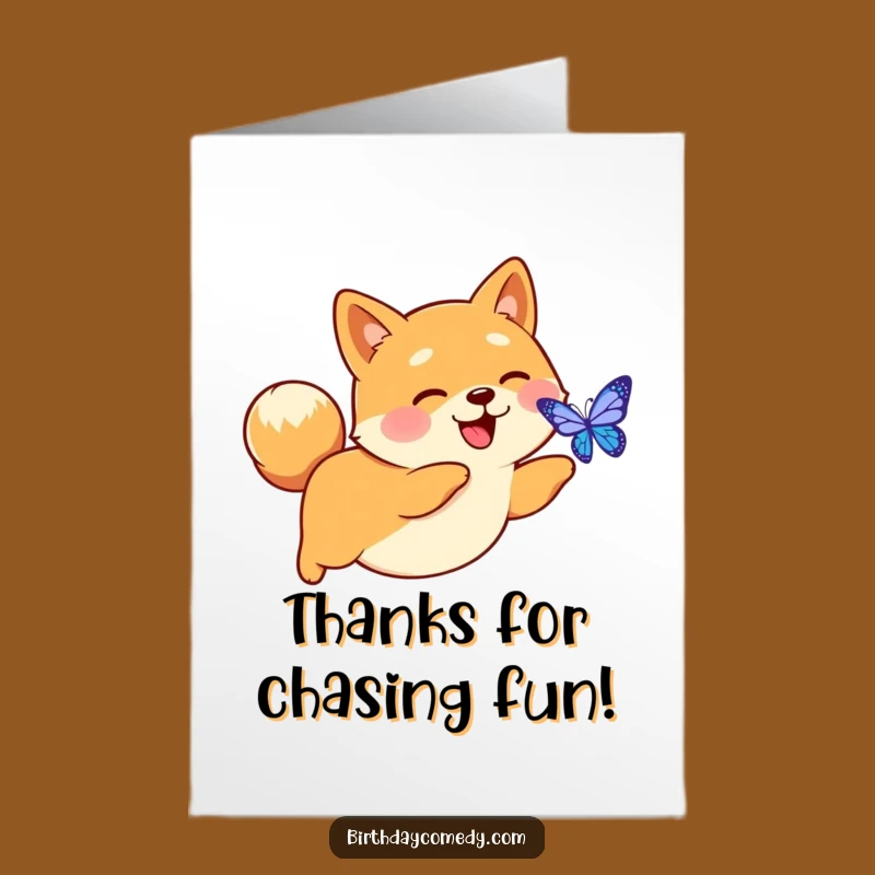 Free Printable Thank You Card: Shiba Inu's Digital Thanks, Downloadable Gift