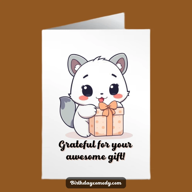Free Printable Funny Thank You Card: Animal Gift, Meaningful Downloadable Present