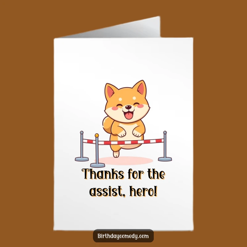 Free Printable Thank You Card: Shiba Inu Gamer, a Funny Downloadable Expression
