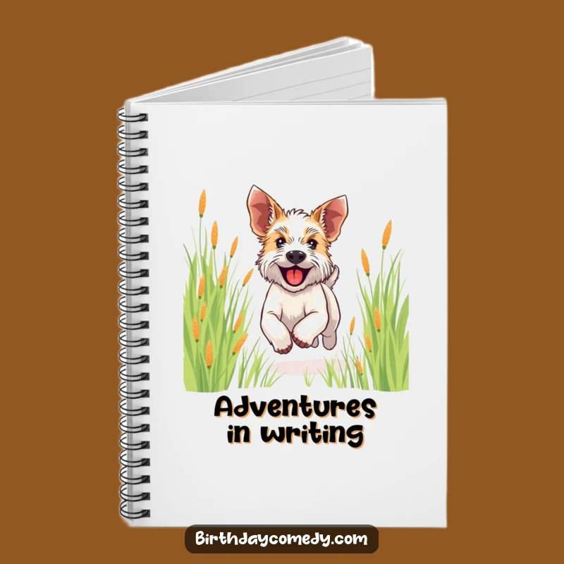 Funny Terrier Notebook: Jot Down Joyful Ideas with a Running Dog