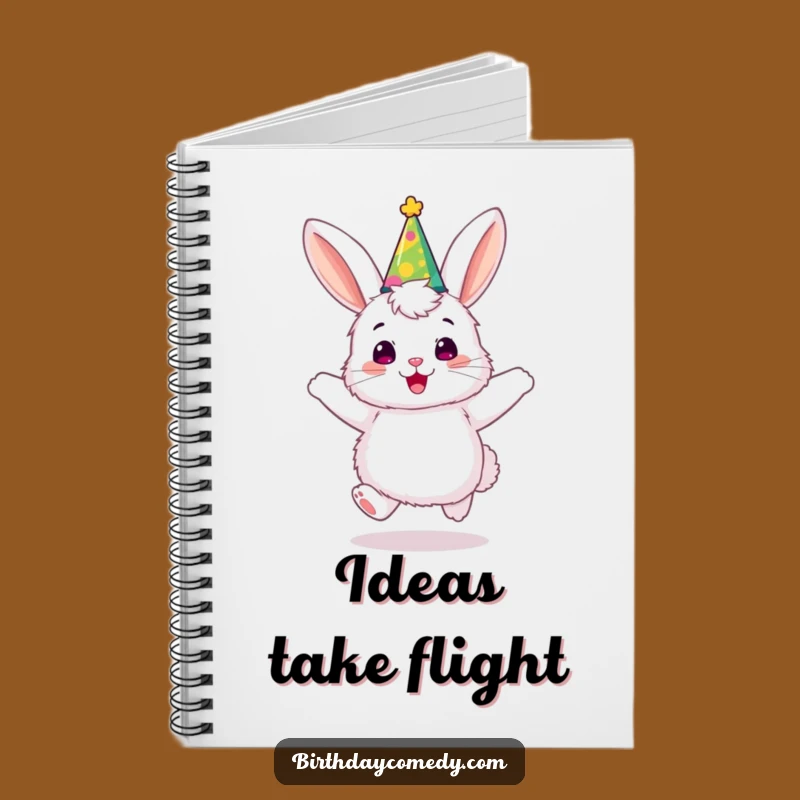 Funny Bunny Party Hat Notebook: Joyful Journaling Companion, Cute Funny Gift