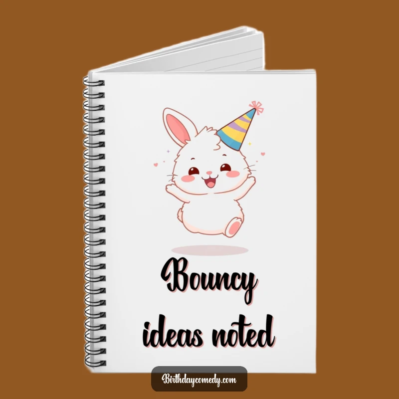 Funny Bunny Party Notebook: Gleeful Bounce Journal, Perfect Funny Gift for Planners