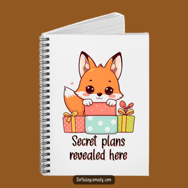 Funny Fox Notebook: Jot Down Your Gift Ideas with Whimsical Style!