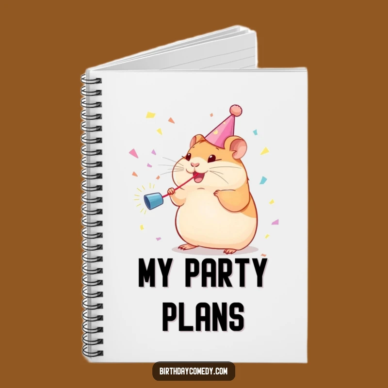 Funny Hamster Notebook: Party Vibes, Great Funny Gift for Planners