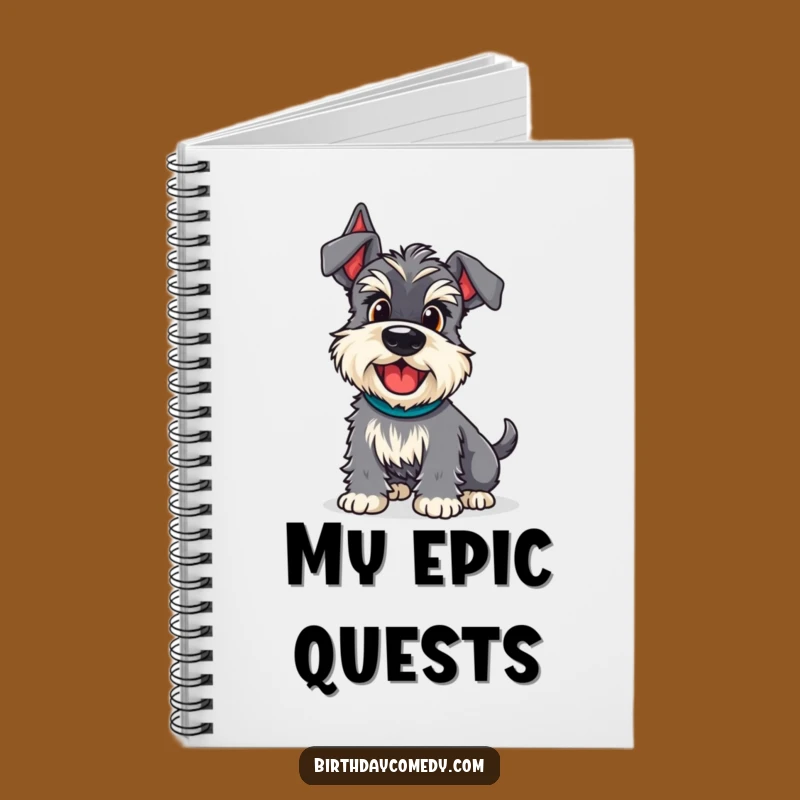 Funny Schnauzer Adventure Wiggle Notebook - Plan Your Next Adventure Hilariously