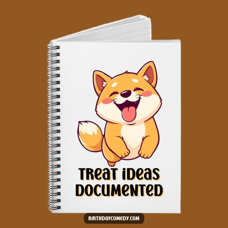 Funny Shiba Inu Virtual Treat Notebook - Journal Your Doggy Thoughts