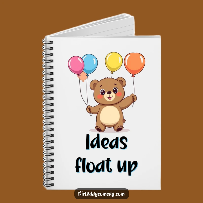 Funny Bear Juggling Balloons Notebook: Cheerful Journaling, Playful Funny Gift