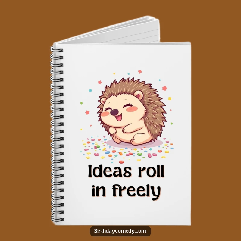 Funny Hedgehog Notebook: Jot Down Ideas with Rolling Laughter!