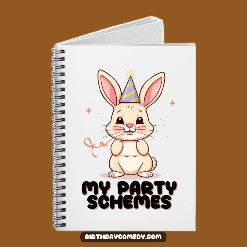 Funny Party Bunny Notebook: Plan Your Celebrations with Focused Charm, Perfect Gift