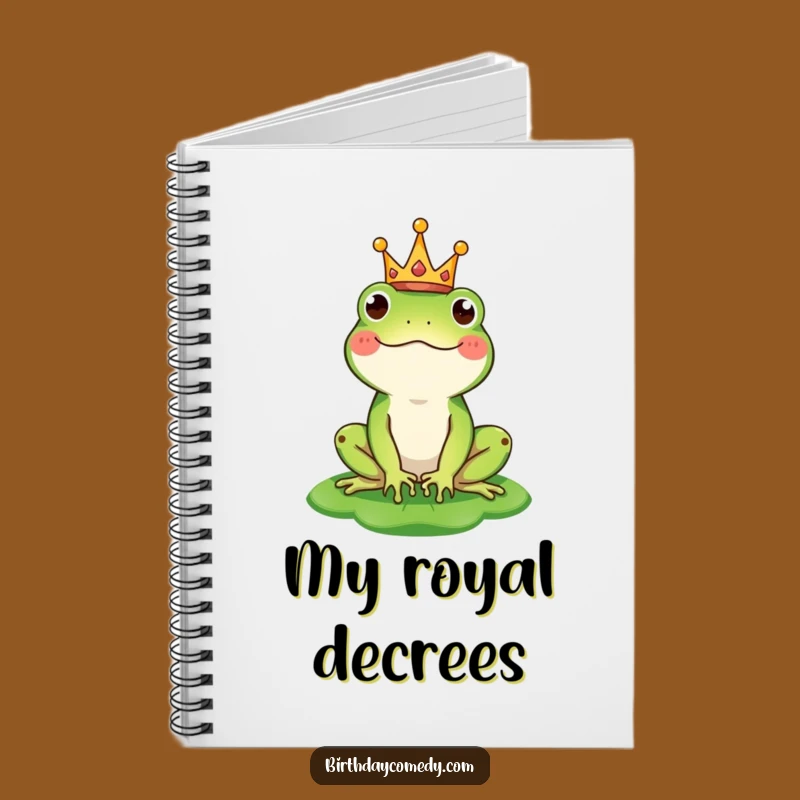 Funny Frog King Notebook: Royal Journal for Whimsical Ideas
