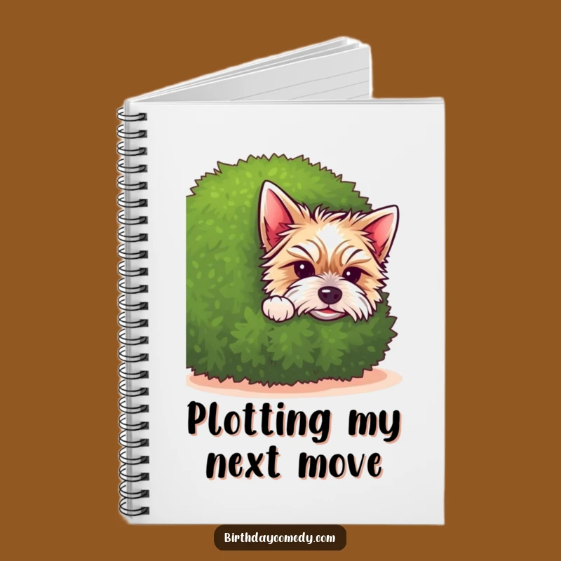 Funny Terrier Notebook: Jot Down Ideas with a Peeking Puppy
