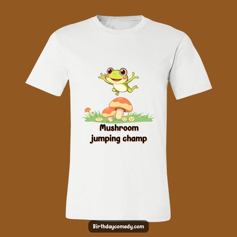 Funny Jumping Frog T-Shirt: Embrace Adventure with Curious Amphibian Apparel