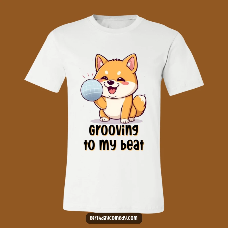 Funny Shiba Inu Disco Fever T-Shirt - Playful Shiba Inu Dance Party Tee