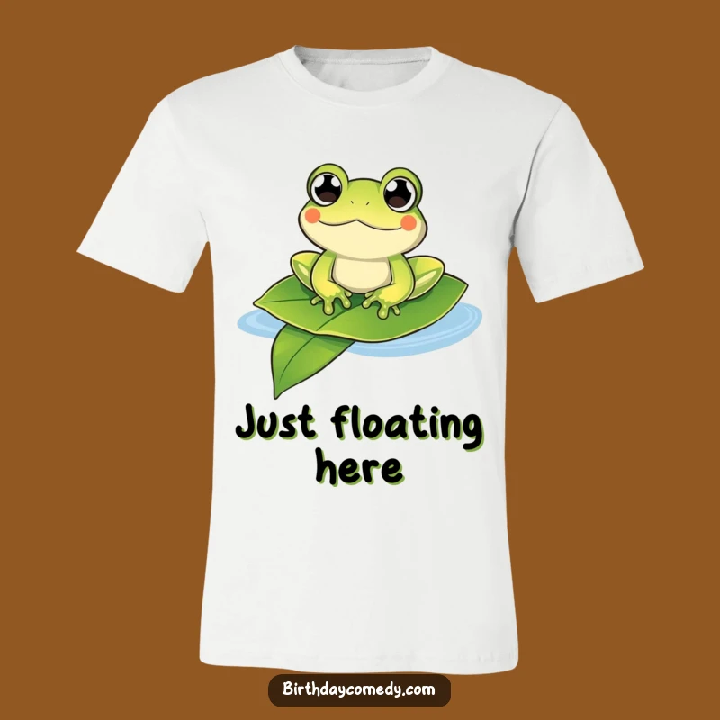Funny Floating Frog T-Shirt: Embrace Chill Vibes Gift