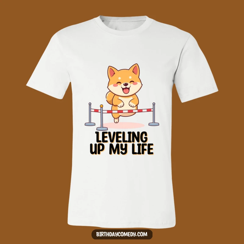 Funny Shiba Inu Gamer T-Shirt: Virtual Course Navigatior Perfect Funny Gift