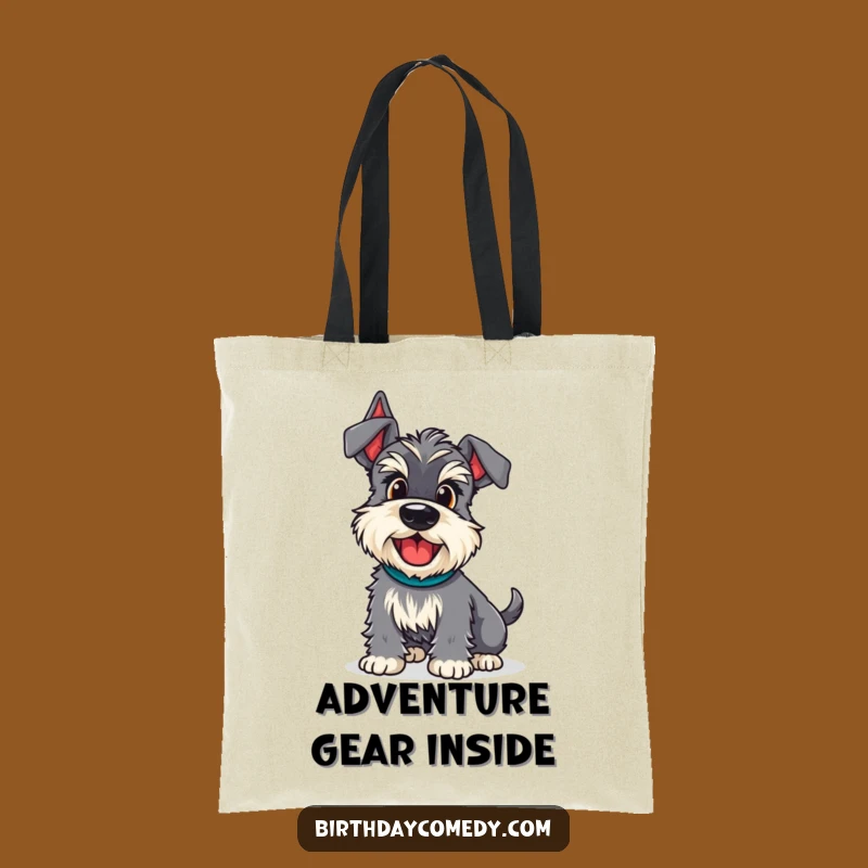 Funny Schnauzer Adventure Wiggle Tote Bag - Practical and Humorous Travel Bag
